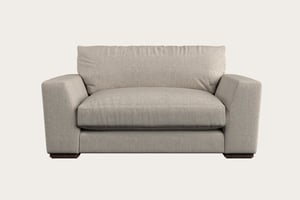 nkuku Guddu Love Seat | Make To Order | Brera Linen Natural | No Colour