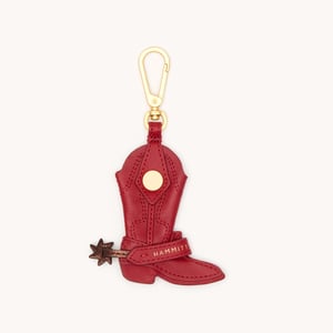 Hammitt Lauri Boot Charm Red Flare Brushed Gold