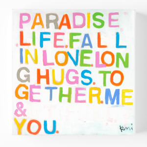 Paradise Life Original Painting by Kerri Rosenthal