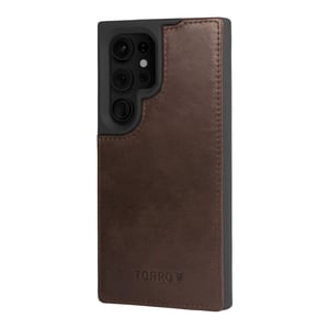 Galaxy S24 Ultra Leather Bumper Case - Dark Brown