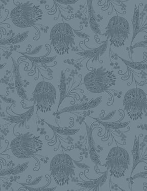 Eleanor Rigby' Wallpaper by Wallshoppe - Flint / Dior Gray - Traditional / 27 in. x 27 ft.