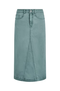 Weird Fish Juda Longline Denim Skirt Deep Teal Size 8