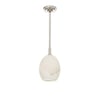 Artemis Polished Nickel Single Pendant