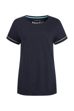 Weird Fish Kaya Organic Cotton Outfitter T-Shirt Navy Size 10
