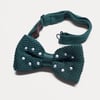 Elensa Silk Bow Tie - Green Dot