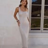 LUXE Spark Spell Midi Dress Silver
