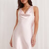 Know Best Satin Mini Dress Pink