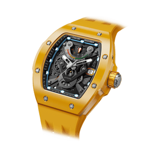 Tsar Bomba Men's Ceramic Automatic Watch | Yellow | 45mm | Sapphire Crystal | Miyota Movement | 5 ATM Water-Resistant | Luxury Timepiece | Atomic TB8226