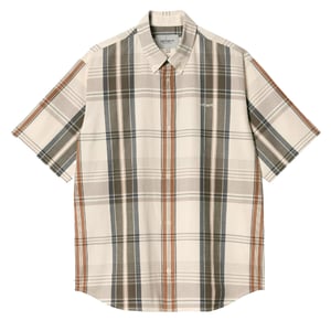 Carhartt WIP S/S Roslin Shirt Roslin Check / Natural / Wax