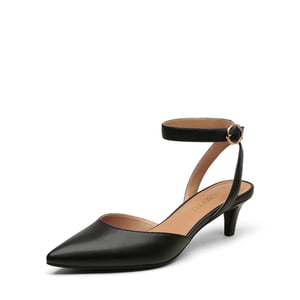 DREAM PAIRS Ankle Strap Low Heel Pumps