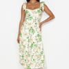 Seaside Space Midi Dress White