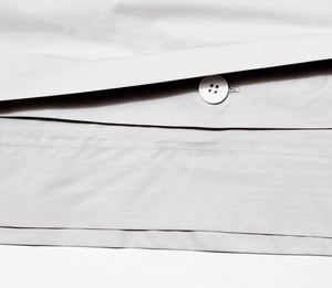 Sateen Duvet Cover - King / Ash Grey