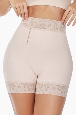 BBL Effect Easy Sculpt Hi-Cut Shorts - Nude / 2XL