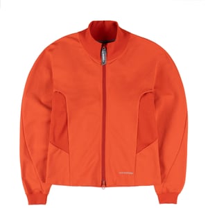 And Wander Womens Back Pile Zip Up Orange