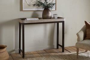 nkuku Nisha Reclaimed Wood & Iron Console Table | Tables | One Size | Natural