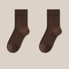 Wool Blend Warm Thick Knit Socks - Coffee / One Size