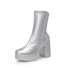 DREAM PAIRS  Stella  Square Toe Platform Chunky Ankle Boots