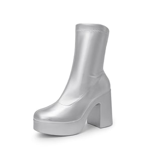 DREAM PAIRS  Stella  Square Toe Platform Chunky Ankle Boots