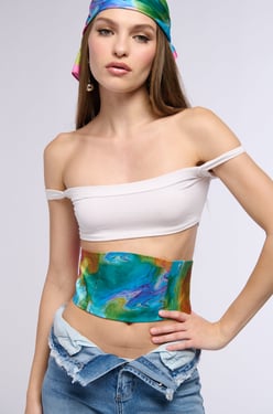 AKIRA Free Spirit Satin Belt | Size Large/XL