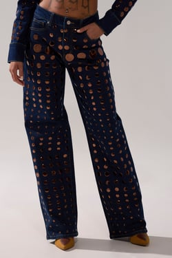AKIRA Disco Babe Relaxed Denim | Size 2X