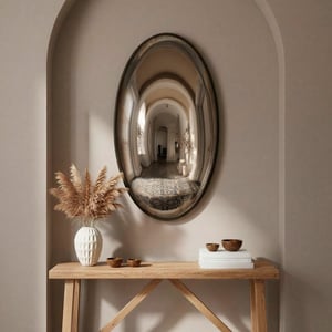 Oval Grouper convex mirror