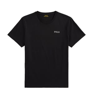 Polo Ralph Lauren Logo Cotton Jersey Sleep Shirt Polo Black Polo Tee