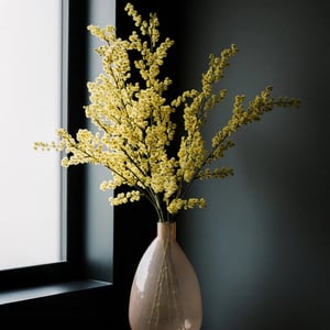 Faux Silver Wattle Branches
