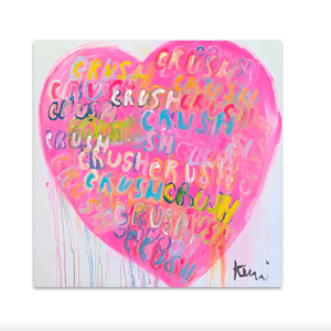 Youre My Crush Original Painting by Kerri Rosenthal