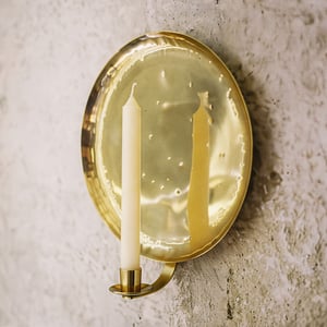 Bellamy candle holder in brass by Novogratz