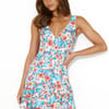 Garden Lover Mini Dress Blue