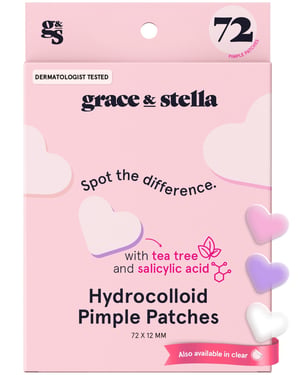 hydrocolloid pimple patches - 72 Pack / Heart