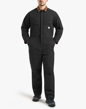 Men's Insulated Fleece-Lined Work Coveralls