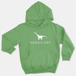 Herbivore Dinosaur Kids Hoodie (Unisex)