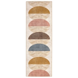 Oval Eclipse Eco-Washable Runner - 75x220cm