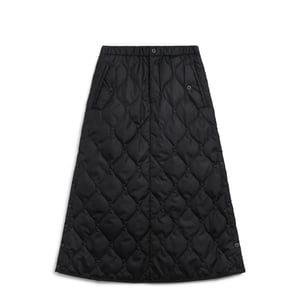 Taion Womens Military Snap Button Down Skirt Black