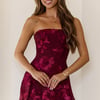 Style Files Strapless Mini Dress Burgundy