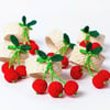 Cherries Handwoven Iraca Napkin Ring