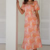 Springtime Calling Midi Dress Pink
