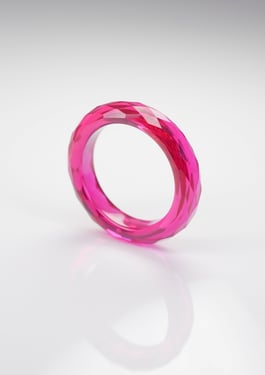 Exquisite Ring Band - Immortal Glow - Ruby / 7