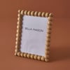 Violet Beaded Mango Wood Picture Frame - 9"x7"