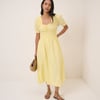 Butter Yellow Tula Midi Dress