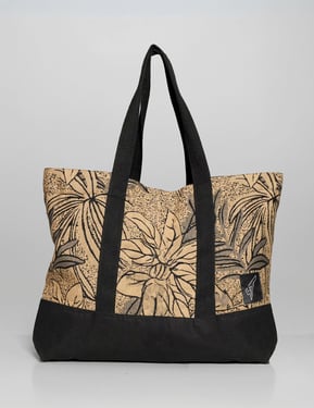 ST Holdall Bag - Cotton/Rayon Jacquard Floral Pattern