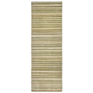Fine Stripes Runner Green - 67x200cm
