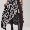 AKIRA Natoma Floral Maxi Skirt | Black | Size Small/Medium
