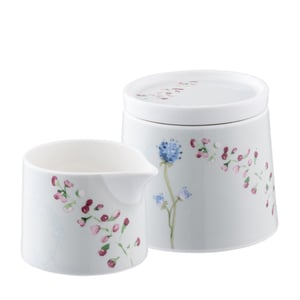 Aynsley Camille Pale Jade Sugar & Creamer