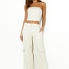 Moved In Wide Leg Pants Beige