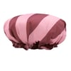 Shower Cap Pink Stripe - ONE SIZE / Pink