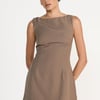 Aisling Mini Dress (Coffee) - US 0