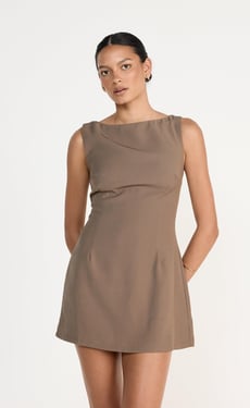 Aisling Mini Dress (Coffee) - US 0