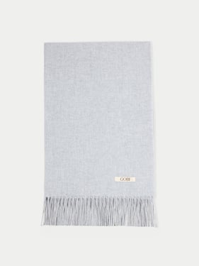 Oversized Cashmere Woven Scarf - 200x70cm + 2x10cm fringes / high rise / AW11-1299